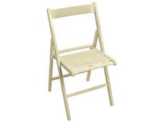 sedia birreria pieghevole legno bianca laccata cm41,7x6,6x87,5h cod:ferx.fer354110