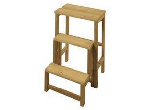 sgabello ribaltina in legno colore naturale - cm.37x23x57h. cod:ferx.fer354141