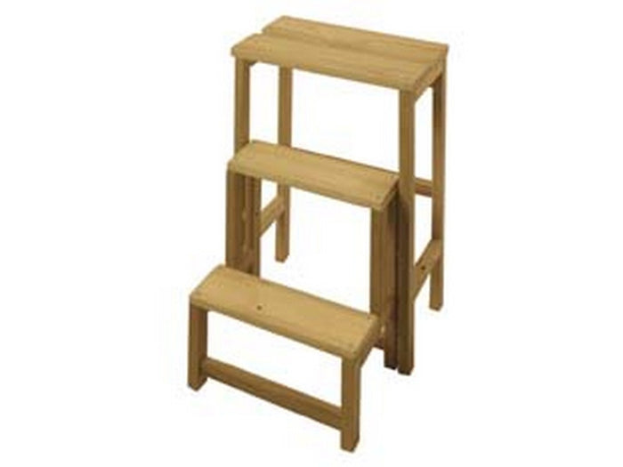 sgabello ribaltina in legno colore naturale - cm.37x23x57h. cod:ferx.fer354141