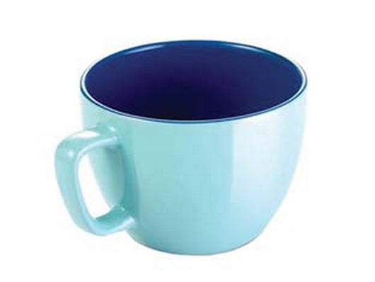 tazza jumbo "crema shine" azzurra ml.600 - ø cm.11x8,5h. cod:ferx.fer354486
