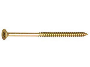 viti truciolare tsp cava pz parz. filettata acciaio zincato giallo mm6x200 cod:ferx.fer440288