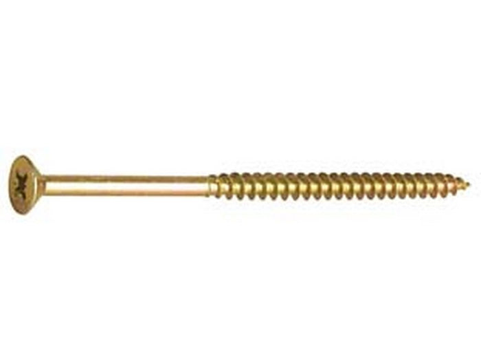 viti truciolare tsp cava pz parz. filettata acciaio zincato giallo mm6x140 cod:ferx.fer355551