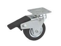 ruote forcella gomma piastra girevole freno "160bis"  mm50x18 cod:ferx.fer357609