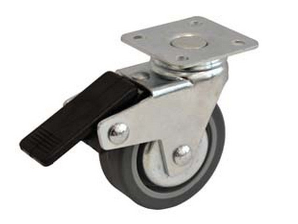 ruote gomma piastra girevole dischi parafili freno "220bisp"  mm60x23 cod:ferx.fer357661