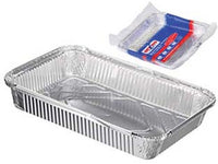 vaschetta alluminio senza coperchio - 4 porzioni, pz.3 cod:ferx.fer357906