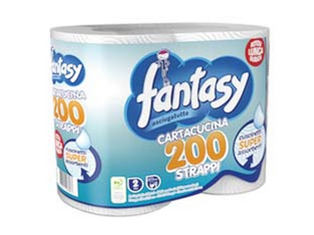 cartacucina 200 strappi 2 veli - conf. da 2 rotoli cod:ferx.fer358040