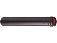 tubo per stufe a pellet nero opaco "ala pellet aeternum" - ? mm.80x1000h. cod:ferx.fer362344