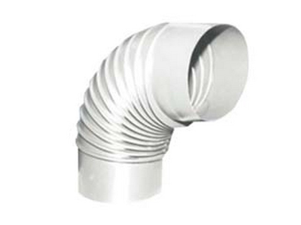 gomito 90? porcellanato per stufe a legna bianco "ala smalto classic" - ? mm.150 cod:ferx.fer362580