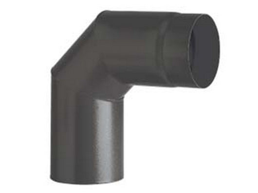 gomito 90? porcellanato per stufe a legna nero opaco "ala smalto top" - ? mm.150 cod:ferx.fer363235