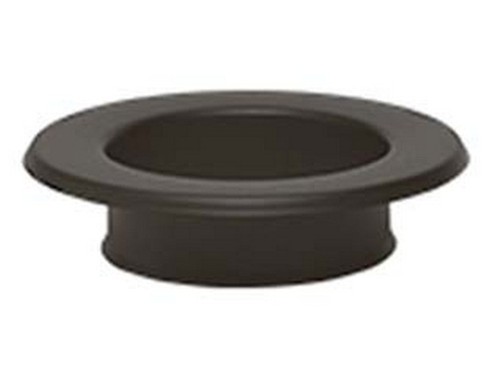 rosone per tubi stufa a legna nero opaco "ala smalto top" - ? mm.150 cod:ferx.fer363341