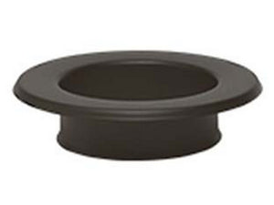 rosone per tubi stufa a legna nero opaco "ala smalto top" - ? mm.120 cod:ferx.fer363310