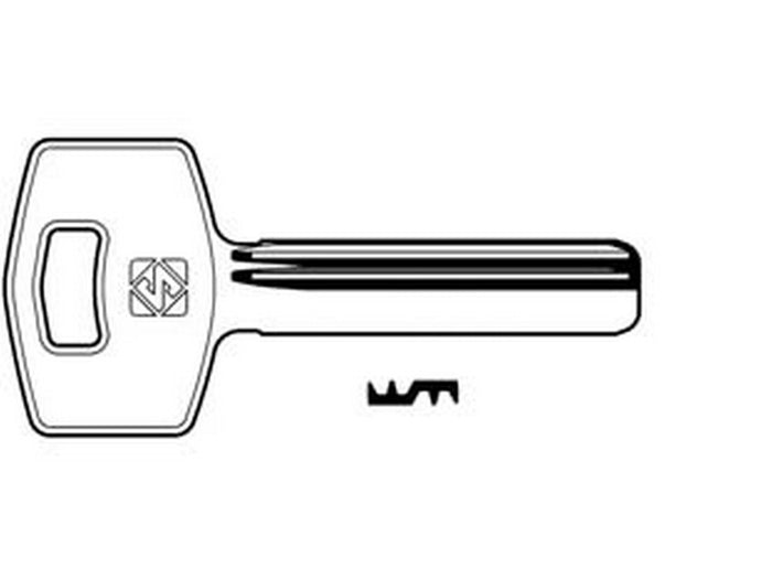 chiavi punzonate per cilindri grifo 6 spine gf1 - gf1 cod:ferx.fer363778