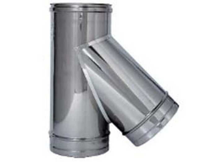 raccordo braga a 135? acciaio inox aisi 304 monoparete spess. mm.0,5 - ? mm.300 cod:ferx.fer457408