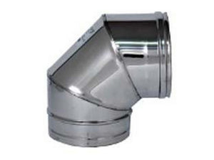 gomito a 90? acciaio inox aisi 304 monoparete spessore mm.0,5 - ? mm.100 cod:ferx.fer364270