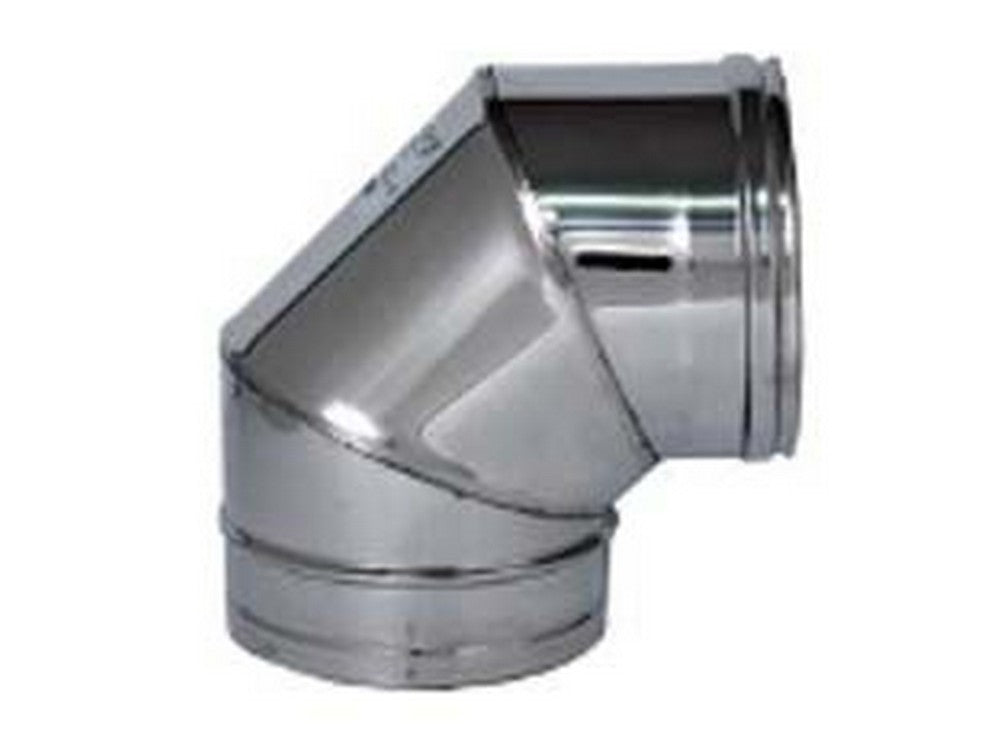 gomito a 90? acciaio inox aisi 304 monoparete spessore mm.0,5 - ? mm.140 cod:ferx.fer364300