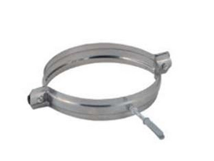 collare reggitubo acciaio inox aisi 304 monoparete spessore mm.0,5  mm120 cod:ferx.fer364553