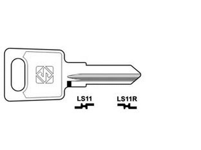 chiavi per cilindri las 6 spine piccole - ls11r sx cod:ferx.fer368322
