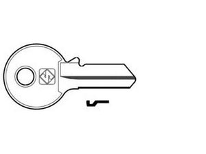 chiavi per cilindri viro 4 spine grandi vi082 in acc. nich. - vi082 dx cod:ferx.fer368957