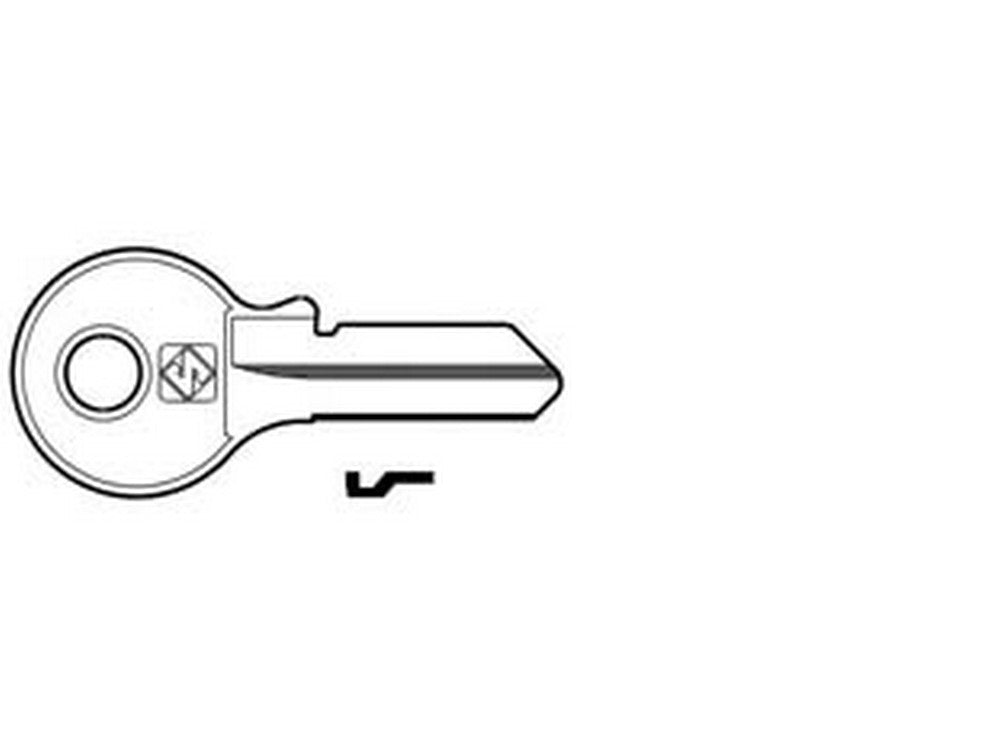 chiavi per cilindri viro 4 spine piccole vi084 in acc. nich. - vi084 dx cod:ferx.fer368971