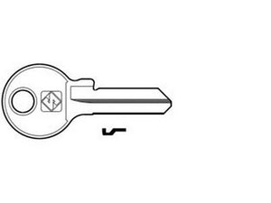 chiavi per cilindri viro 5 spine piccole vi086 in acc. nich. - vi086 dx cod:ferx.fer368995