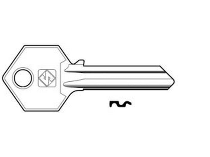 chiavi per cilindri yale 6 spine grandi ya31 in acc. nich. - ya31 dx cod:ferx.fer369107