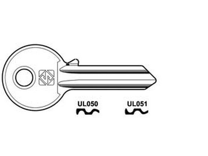 chiavi per cilindri universal 5 spine grandi in acc. nich. - ul051 sx cod:ferx.fer369169