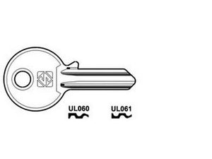 chiavi per cilindri universal 4 spine piccole in acc. nich. - ul060 dx cod:ferx.fer369237