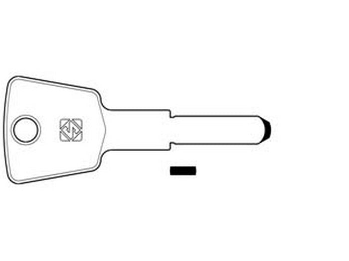 chiavi punzonate per cilindri keso 15 spine ke13 - ke13  cod:ferx.fer369602