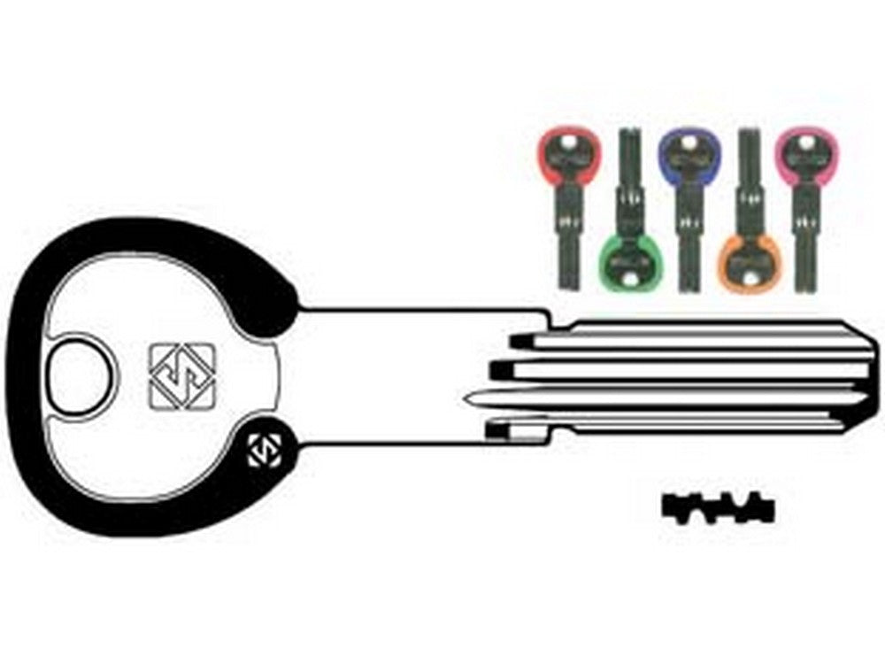chiavi per cilindri securemme scm3rdz  - scm3rdz silky 5 colori assortiti cod:ferx.fer369800
