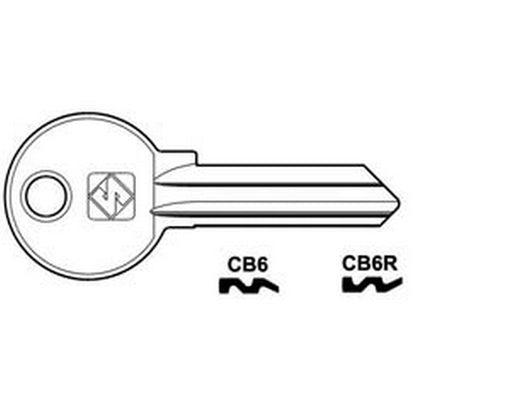chiavi profilo corbin 5 spine - cb6 dx cod:ferx.fer373326