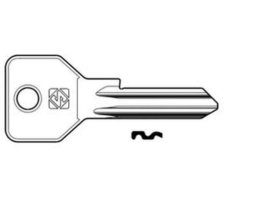 chiavi per cilindri cisa 5 spine grandi cs119 in acc. nich. - cs119 dx cod:ferx.fer373340