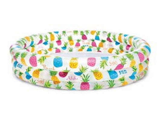 piscina gonfiabile tonda tre anelli +2 anni - cm.132x38h. - peso kg.1,03 (59431) cod:ferx.fer373371