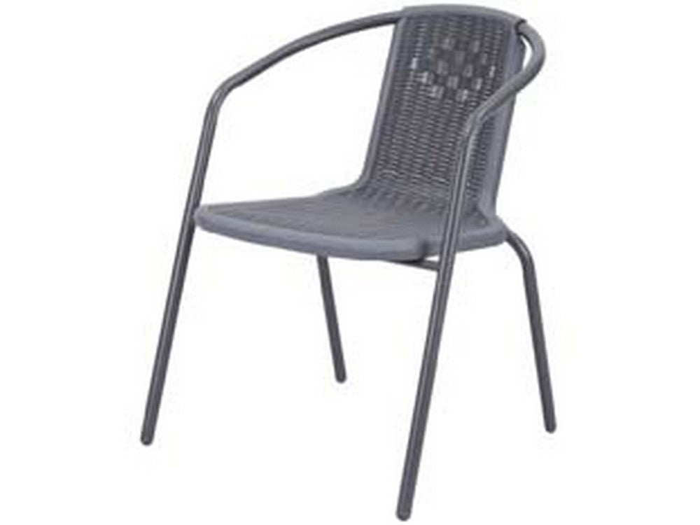 poltrona "wood grey" in rattan sintetico pp cod:ferx.fer378147