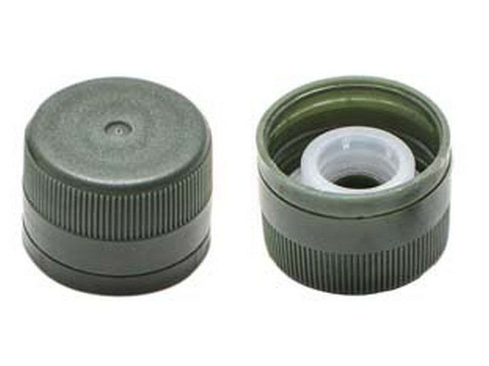 tappo plastica verde bottiglia marasca mm.31,5x24h. versatore cod:ferx.fer380409