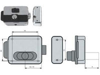 elettroserr. cancelli reversib. foro variabile con pulsan.multipla 5015 - mm.50-70 (nf5015/1z) cod:ferx.fer380959