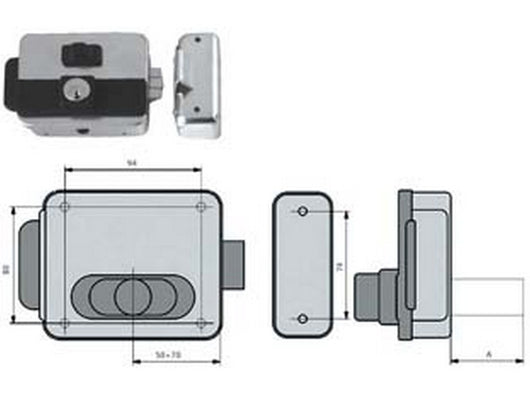elettroserr. cancelli reversib. foro variabile con pulsan.multipla 5015 - mm.50-70 (nf5015/1z) cod:ferx.fer380959