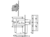 serratura triplice da infilare per porte blindate doppia mappa 133y5 - dx (y133y565180) cod:ferx.fer381062