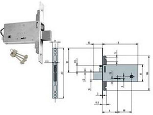elettroserr. tripl. infilare fasce d/mappa caten. e scrocco mm.81 h f6973 - mm.90 (f6993) cod:ferx.fer381253