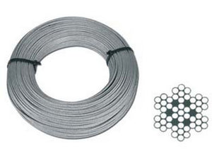 1matasse fune metallica in acciaio inox aisi 316 49 fili - ? mm.6,0xmt.50 cod:ferx.fer381376