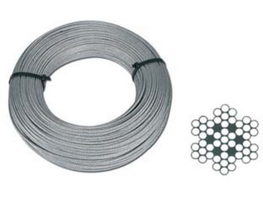 fune metallica in acciaio inox aisi 316 49 fili  - ø mm.2,0xmt.10 cod:ferx.fer381291