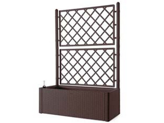 fioriera natural deluxe moka rettangolare con spalliera - cm.100x43x142h - lt.90 cod:ferx.fer383172