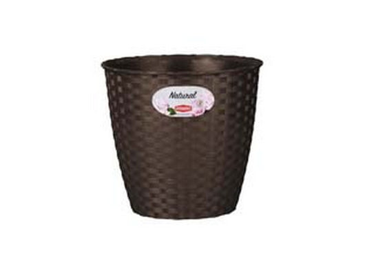 vaso natural moka ø cm.19 - cm. 19x17.5h. - lt. 3   cod:ferx.fer383233