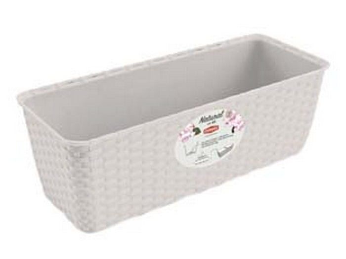 balconetta natural bianca con riserva d'acqua - cm. 50x18x16h - lt.9.2 cod:ferx.fer383288