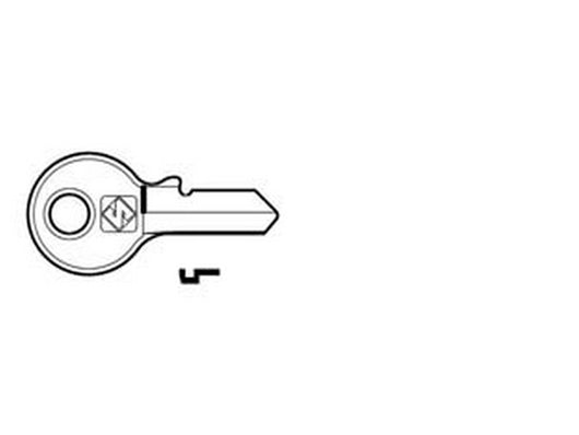 chiavi per cilindri viro 3 spine piccole vi088 in acc. nich. - vi088 dx cod:ferx.fer383677
