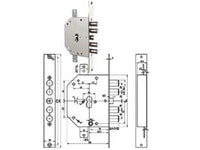 serratura triplice infilare con scrocco cilindro eu. clever blindate 2151 pe - mm.60 dx (2151pen-01ncl/fl) cod:ferx.fer384131