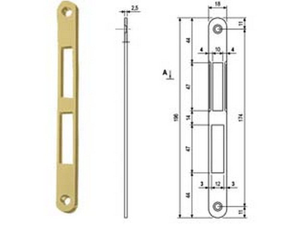 incontri serratura centro centro s bordo tondo ottonato ottonato verniciato cod:ferx.fer386722