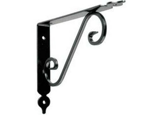 mensole ornamentali brackets nere - mm.140x190x25 cod:ferx.fer390910
