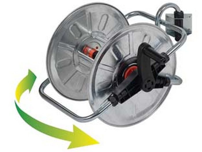 avvolgitubo murale girevole zincato mt.50 130it cod:ferx.fer392310