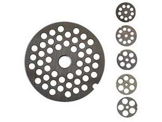 piastre in acciaio al carbonio per tritacarne elettrici - n?22 foro mm.8 cod:ferx.fer392808