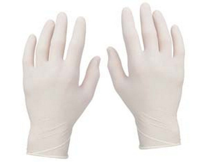 guanti in vinile bianchi senza polvere - tg.m conf. da 100 pz. cod:ferx.fer393744